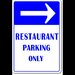 Private Property  Restaurant sign